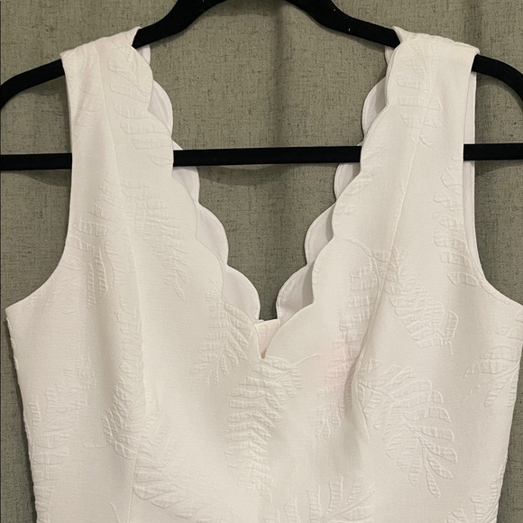 Lilly Pulitzer White Scalloped Mini Dress - Picture 2 of 4